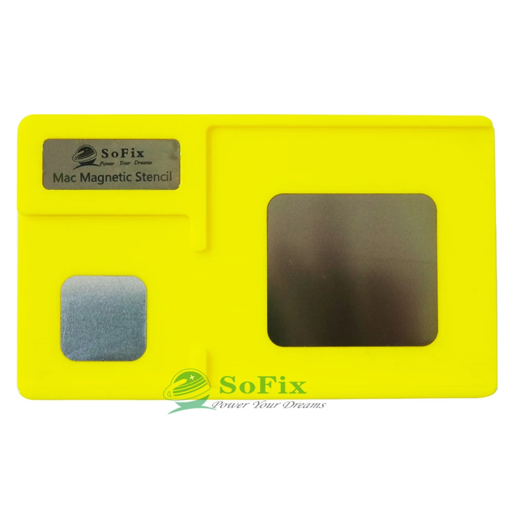 Sofix 로직 보드 BGA reballing Macbook Pro 15인치 16인치 A1990 A2141 FCH PCH Reballing Jig 및 T2 스텐실용 자기 스텐실