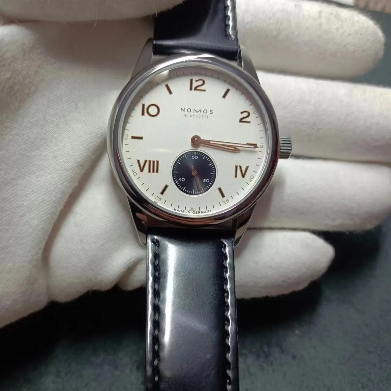 Фото Для NOMOS 2024 Мужские автоматические механические часы нишевые простые и Тонкие Механические мужские маленькие часы с тремя контактами под заказ одинаковые часы 1:1 №3