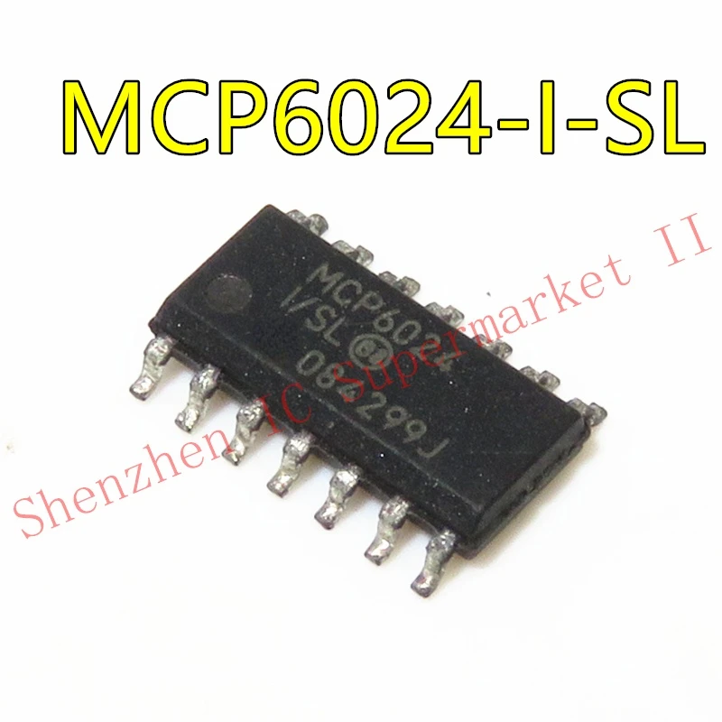 MCP6024 MCP6024-E/SL MCP6024-I/SL SOP-14 | Электронные компоненты и принадлежности