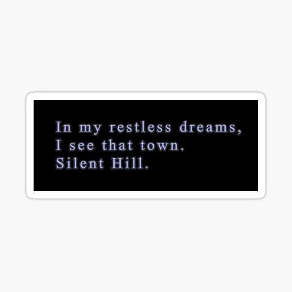 Silent Hill 2 In My Restless Dreams 5PCS Stickers for Luggage Kid Cute Car Stickers Living Room Cartoon Home Print