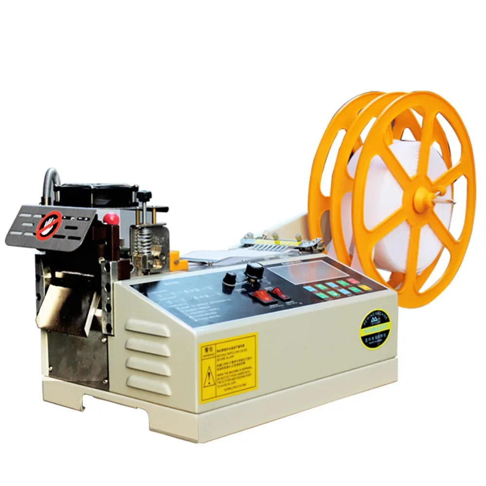 

110V / 220V Elastic Tape Cutting Machine 988T 400W Automatic Tape Cutting Machine By Computer Hot and Cold Cutting Machine