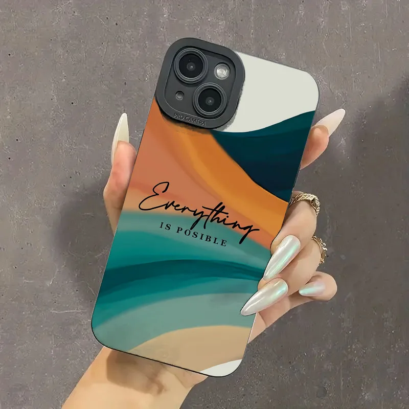 Vibrant Multi-Colored Striped Inspirational Quote Phone Case Cover