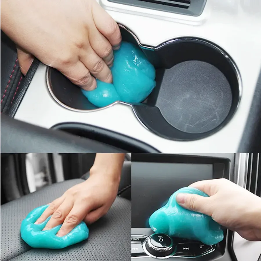 Car Cleaning Gel Air Vent Dashboard Laptop Keyboard Magic Car Wash Interior Dust Dirt Mud Gap Reusable Cleaning Wash Tool