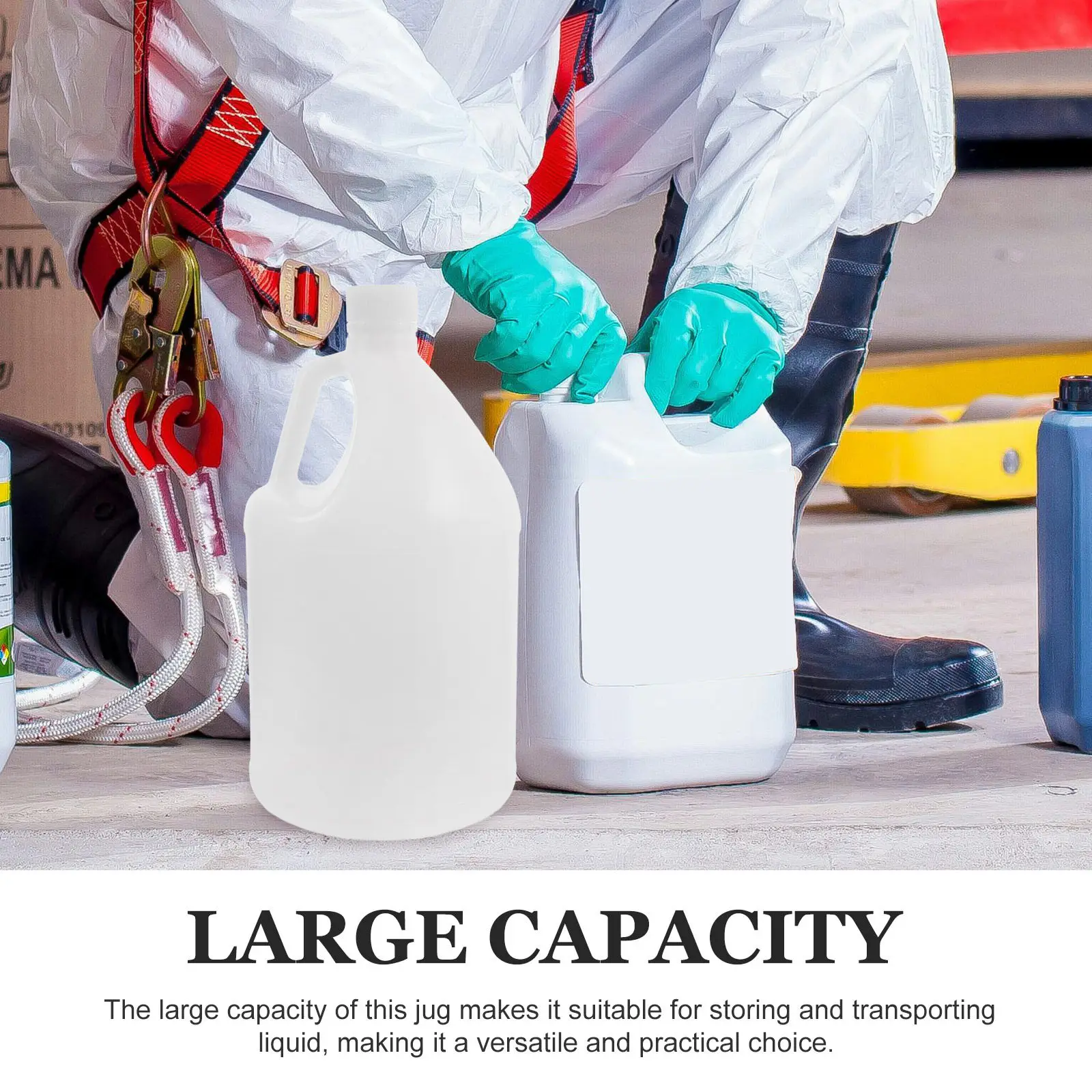 1세트 고품질 HDPE 갤런 물통 4L(펌프 헤드 포함) - 어떤 환경에서도 편리한 액체 저장 및 운반 가능