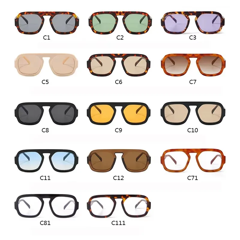 Vintage-Inspired Stylish Square Frame Sunglasses - Unisex UV Protection авиатор стиль