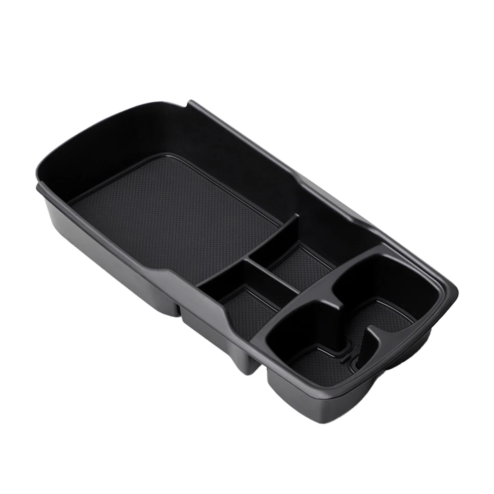 

1pc Auto Center Console Storage Box Lower Layer Tray Tidying Black ABS For Kia EV6 21-24 Stowing Tidying Interior Accessories