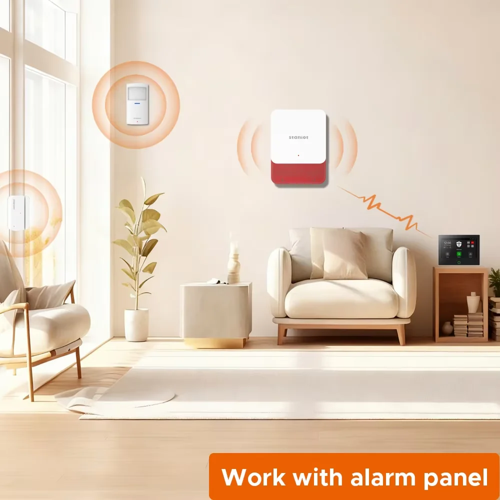 Staniot – Kit de Protection Lora 7 pouces, WiFi 4G, système d'alarme pour maison intelligente Tuya, avec batterie 5000mAh, Distance 500M, fonctionne avec Alexa 2