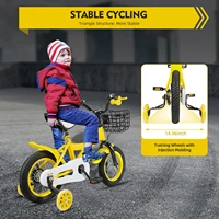 Vélo pour enfants de 12 pouces avec lumières clignotantes Charge maximale Vélo de 176 livres pour 2,62 à 3,11 pieds de hauteur et à moins de 110 livres pour enfants 3