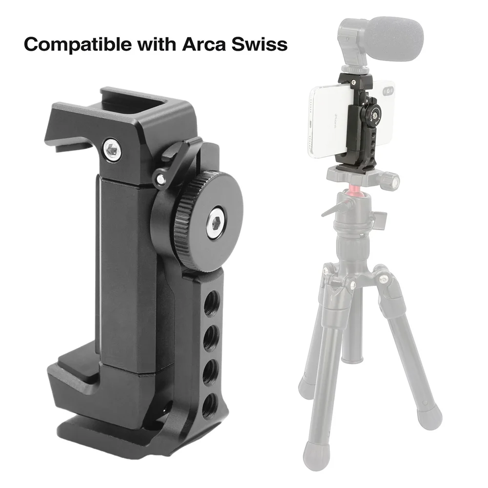 New Universal 360 Rotation Metal Phone Tripod Mount Smartphone Tripod