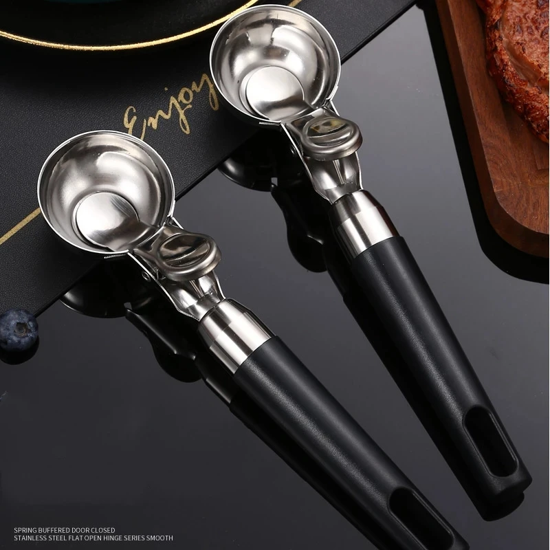 Premium Ice Cream Scoop Stainless Steel Trigger Spoon Frozen Yogurt Gelatos Sundaes Scoop Kitchen Accessories Ice Cream Spoon ice cream scoop