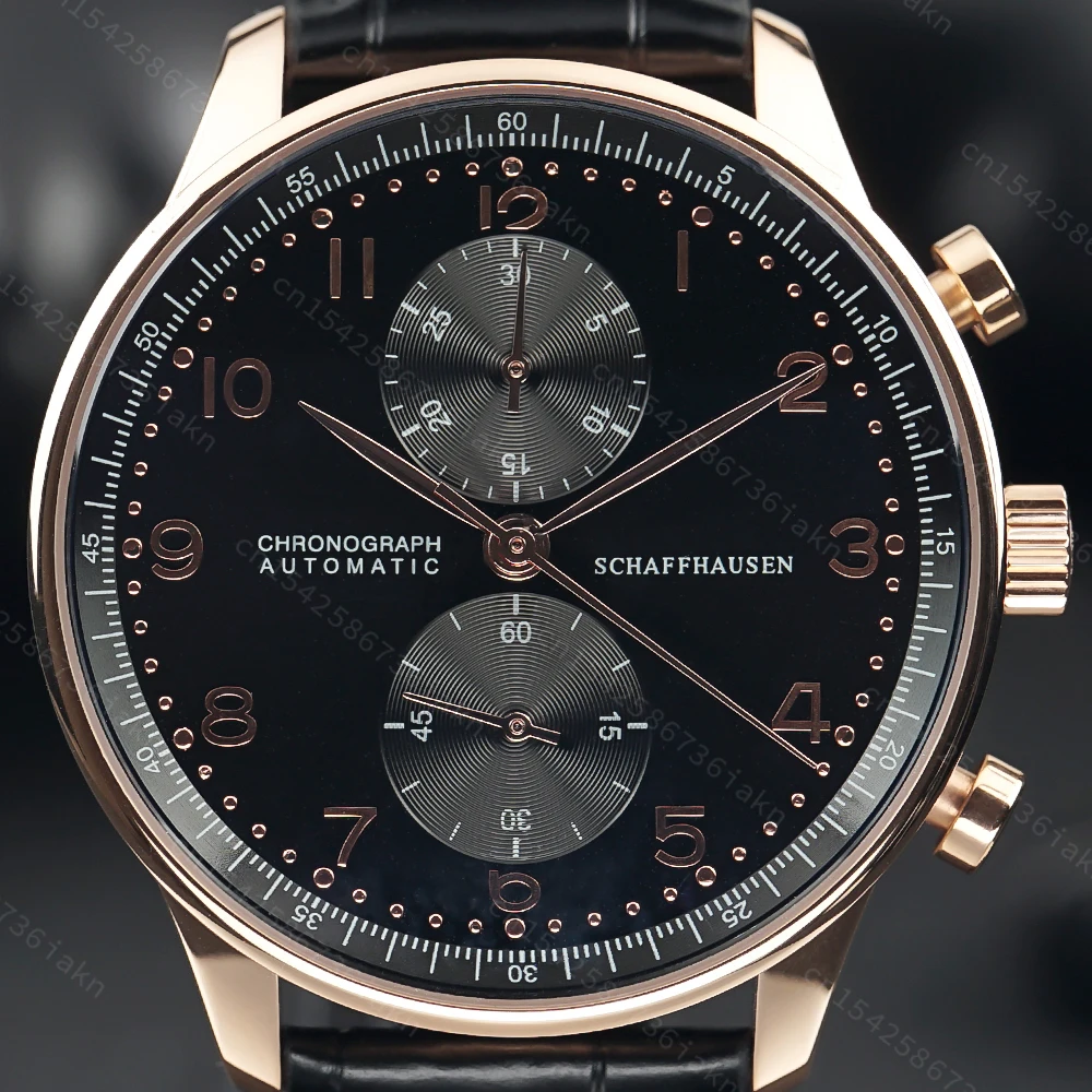 2022 Fashion New Men's Automatic Watch 44mm Sapphire Crystal Glass Stainless Steel Leather Strap Sports Leisure Waterproof