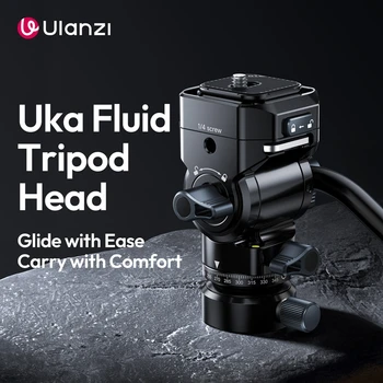 Ulanzi U190 II Uka Fluid Tripod Head Max Load 4KG Quick-Release for Photography Camera Movements Panoramic Shots with Bowl Base