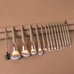 15 - Piece Professional Makeup Brush Set (15pcs Brown)