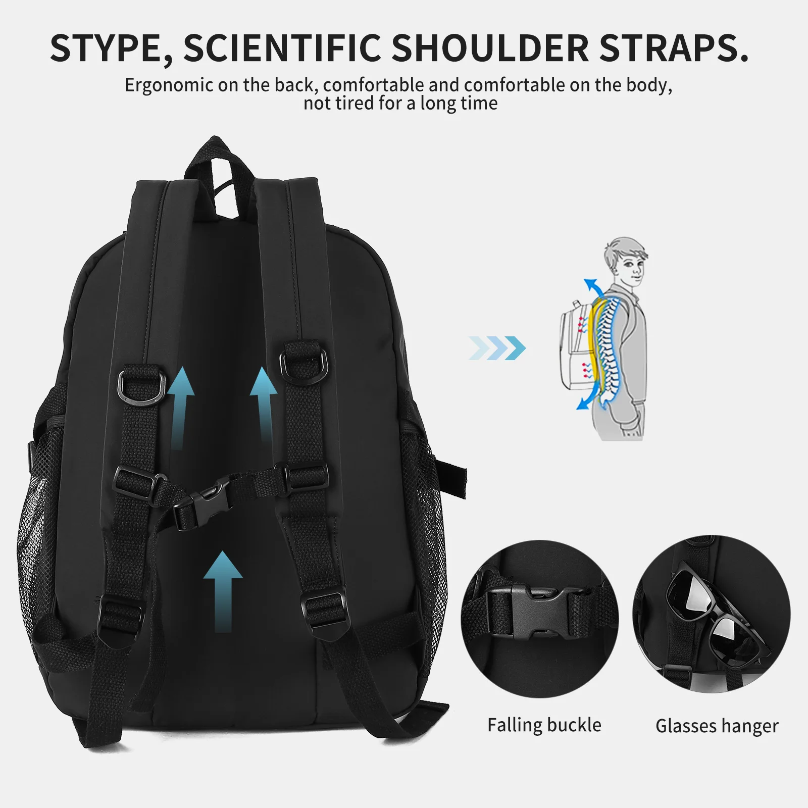 School Backpack Teenager High School Girls' Backpacks Casual Notebooks rucksack herren, Waterproof Backpack mochila eastpak