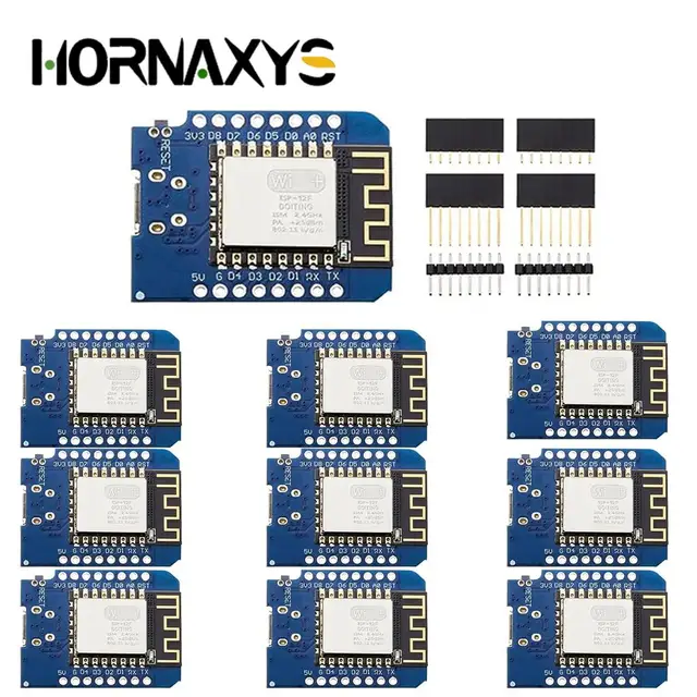 1 10 sztuk ESP8266 ESP 12F NodeMcu bezprzewodowa D1 mini NodeMcu Lua 4M bajty WLAN WiFi 1-10 sztuk ESP8266 ESP-12F NodeMcu bezprzewodowa D1 mini NodeMcu Lua 4M bajty WLAN WiFi do WeMos D1 Mini