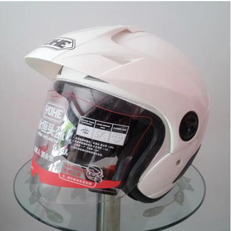 Summer New YOHE Half Face Motorcycle Helmet Motorbike Electric Bicycle Scooter Helmets Made ABS with brim Size M L XL XXL| | -