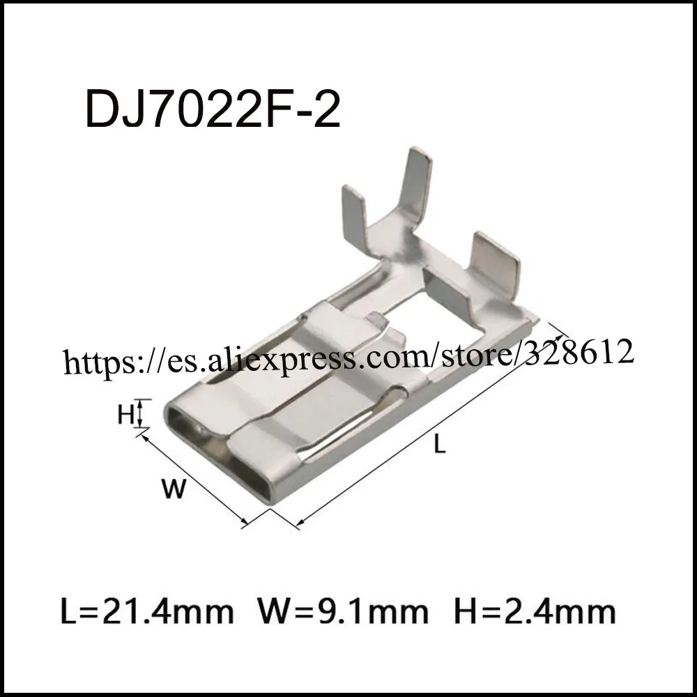 

500PCS DJ7022F-2 auto Harnes terminal Connector automotive plug instrument fuse box wiring terminal insert spring