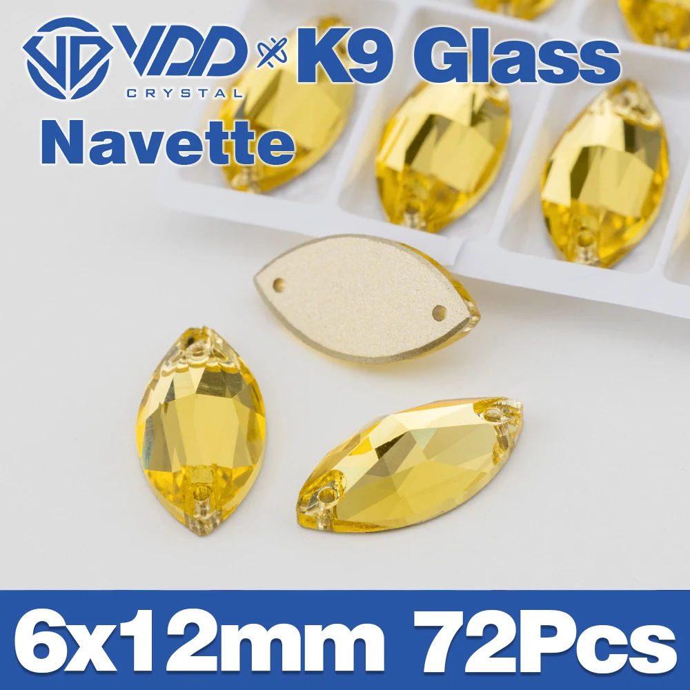 VDD S105 Sun.Topaz Fasze Top Qualität K9 Glas Nähen Auf Strass Kristall Nähen Flatback Steine Für Kleidung Kleidungsstück Kleid – Detail 20
