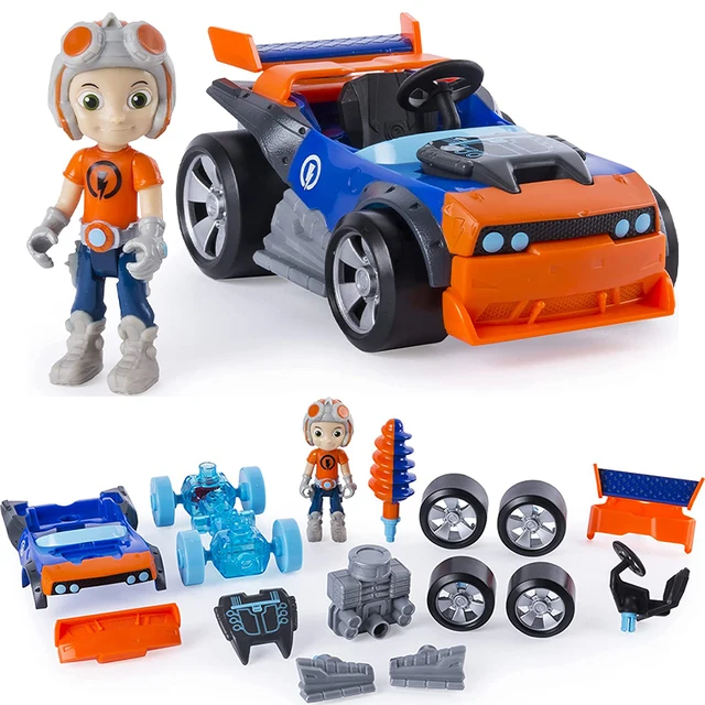 Original RUSTY RIVETS Toys Anime Figure Children Toys Jet Pack Building Set with Rusty Figure Dolls Educational Toys Collectible 2
