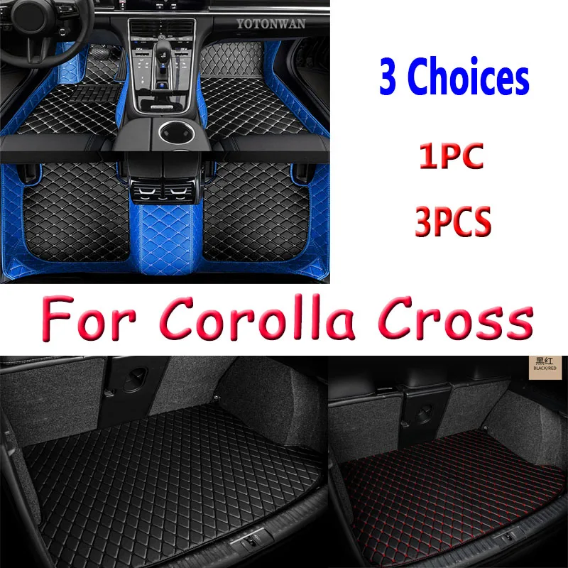 Tappetini Auto Per Toyota Corolla Cross 2022 Custom Auto Foot Pads Automobile Carpet Cover Accessori Interni