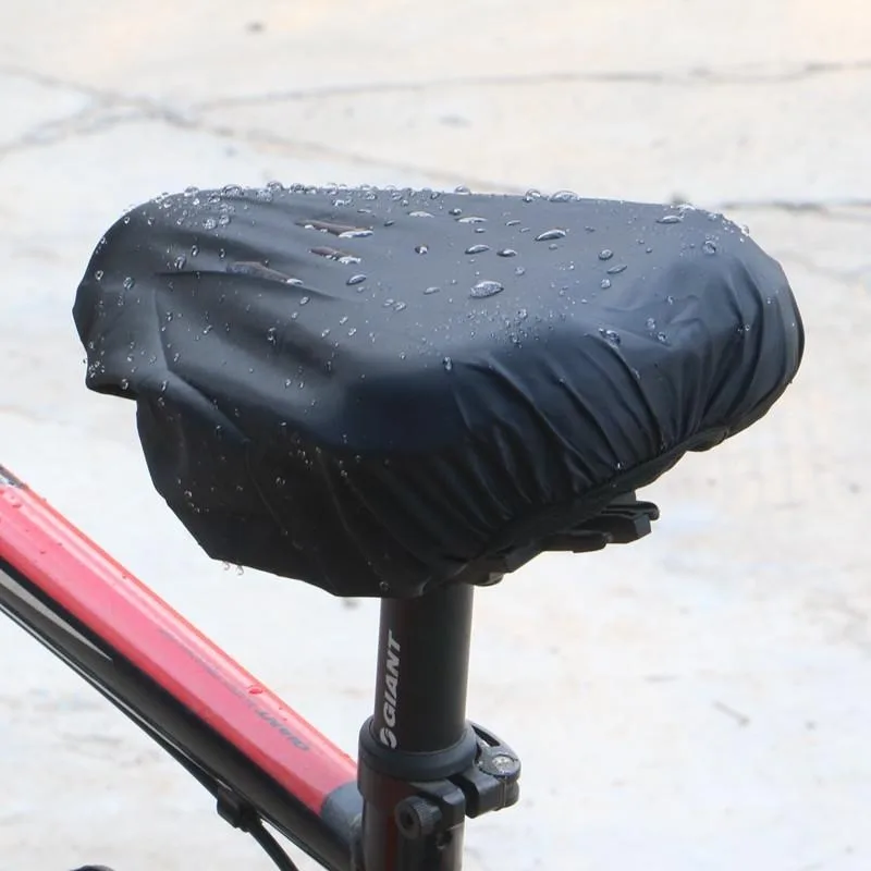 2 Stück Outdoor Fahrrads attel Regenschutz Fahrrad Sitzkissen PVC wasserdichter Sitz bezug heiß gepresster Fahrrad Regenschutz – Detail 1