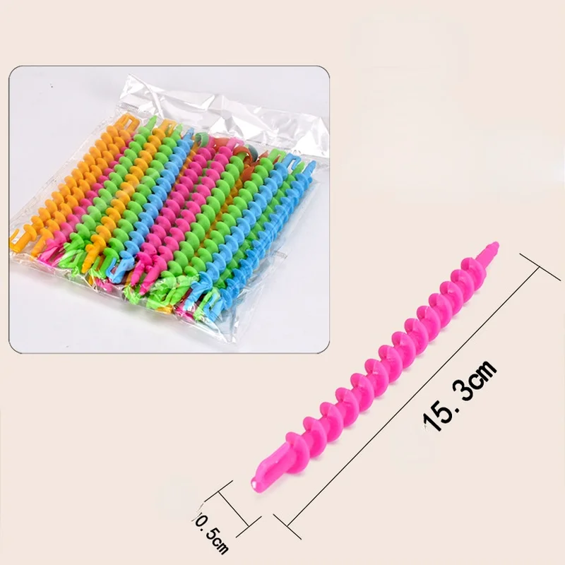 Plastic LongStyling Barber SalonTool Hairdressing Spiral Hair Perm Rod wave formers hair roller hairroot volume clip A Packet For Hair Styling Tool Hair Curling Tools