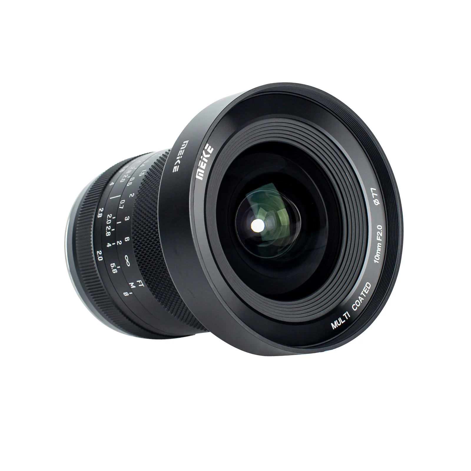 Meike 수동 초점 광각 렌즈, E, 후지 X, 캐논 마운트 카메라용, 10mm F2.0 Aps-C 프라임