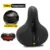Hollow Breathable Bicycle Saddle Men Women MTB Road Bike Saddle Shock Absorbing Comfortable Big Butt Bike Seat Safety Warning 10