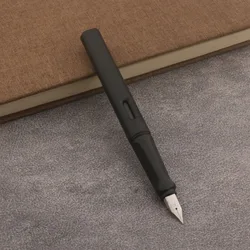Matte Purple Fountain Pen with Frosted Green Accents - Extra Fine/Fine Nib - EF NIB (Frosted black)