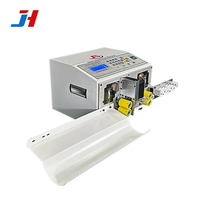 JH-320 Fully Automatic Computer Two Electric Wires Cutting Cutter Double Cable C