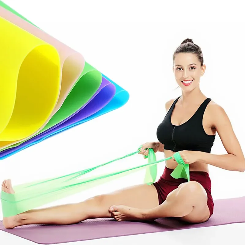 TPE Yoga Resistance Bands 150-200cm Rubber Elastic Band Loops Fitness Exercise Pull Rope Gym Equipment for Home Fitness Bands