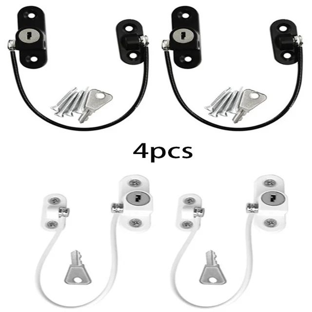 Home Window limiter Baby Door Lock Protection from Children Window Lock from Children Lockers Drawer Password Locks Baby Safety Screw fixed 4pcs