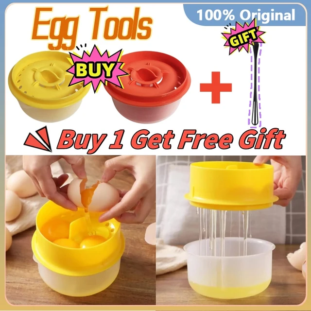 Food Grade Plastic Egg Yolk Separator Egg Divider Novelty Kitchen Gadgets  Cooking Tools 5Z - AliExpress