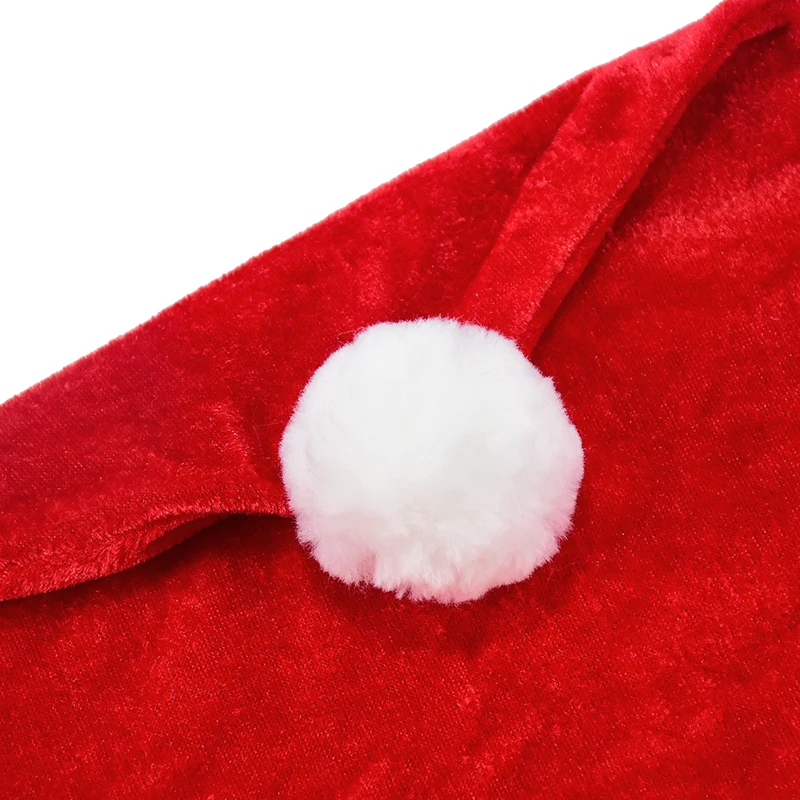 Santa Hat Christmas Car Headrest Cover Seat Protection Hat Kids Headwear Accessories Festival Party Decor Car Ornament Supplies