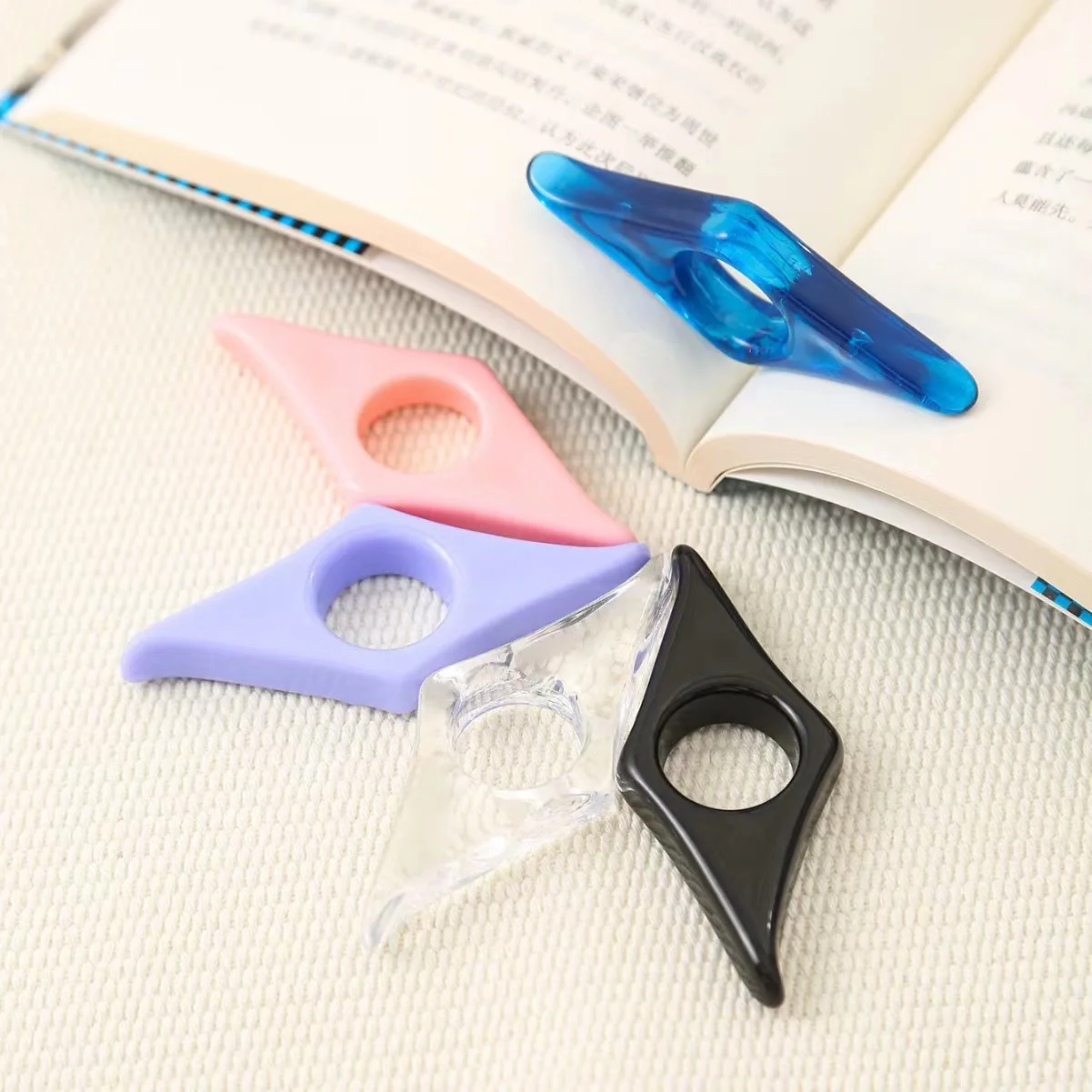Thumb Book Support Plastic Press Bookmark Press Reading Aid