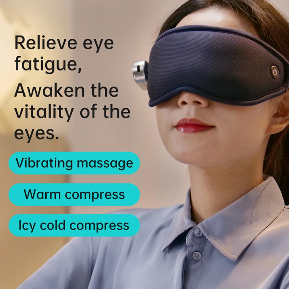 Wireless Smart 3D Eye Massager - Heated Eye Mask - Eye Strain Relief