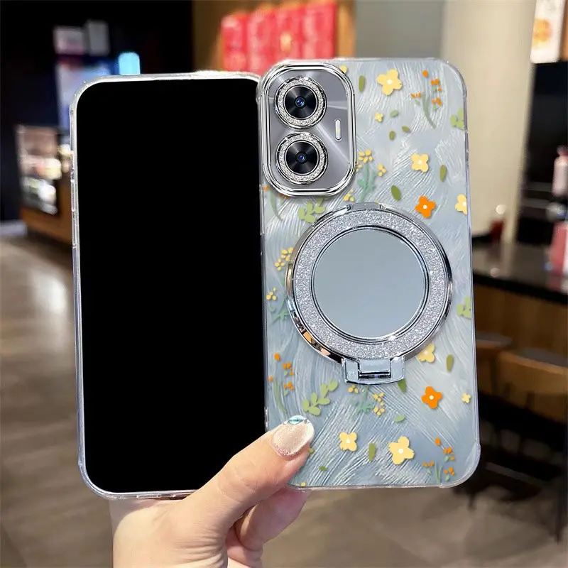 Lovely Flower Bracelet Holder Phone Case Cover