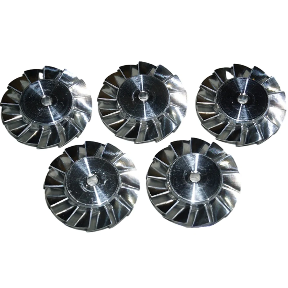 5PCS 27mm CNC Fan Blade Impeller 100000 RPM High Speed CNC Machining High Precision Impeller