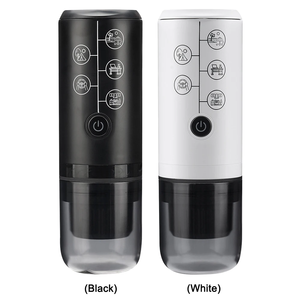 2-in-1 Portable Italian Espresso Machine Espresso Coffee Maker Wireless Portable Espresso Coffee Machine for Car & Home 2
