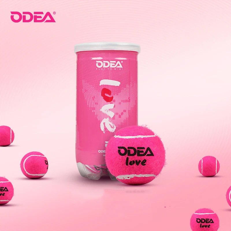 ODEA テニスボール(ピンク)60球 ODEA Training Tennis Ball 2 ball/barrel pink-limited love