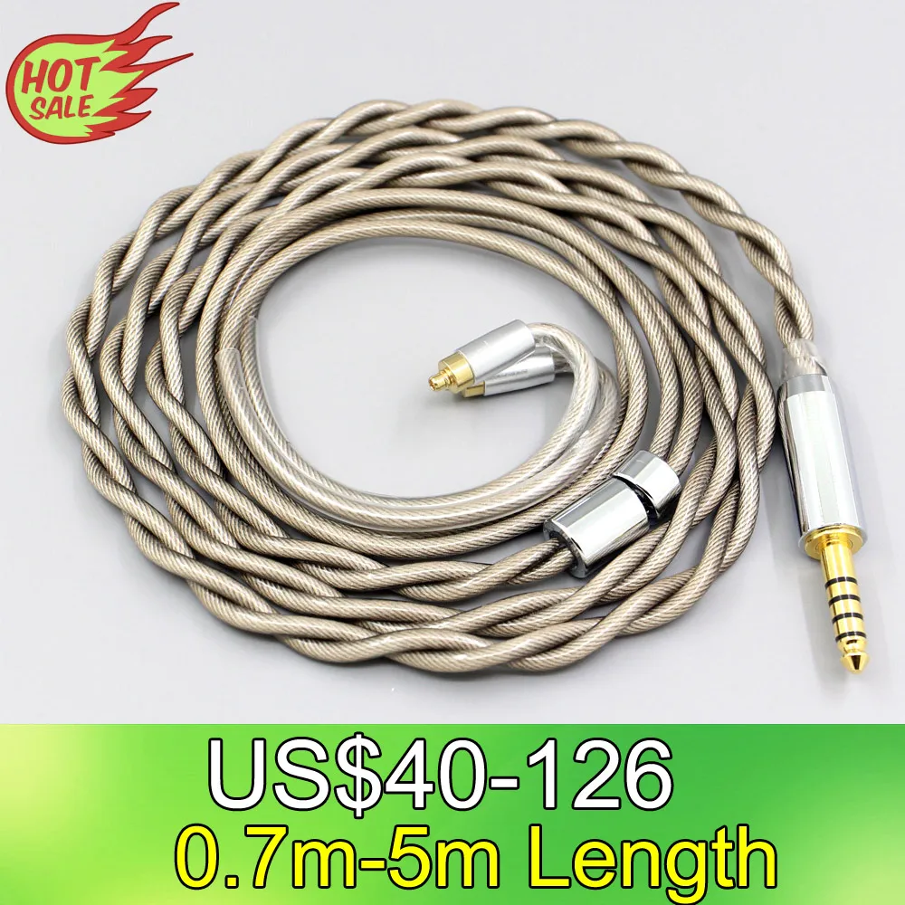 

Type6 756 core 7n Litz OCC Silver Plated Earphone Cable For Dunu dn-2002 2 core 2.8mm LN007829