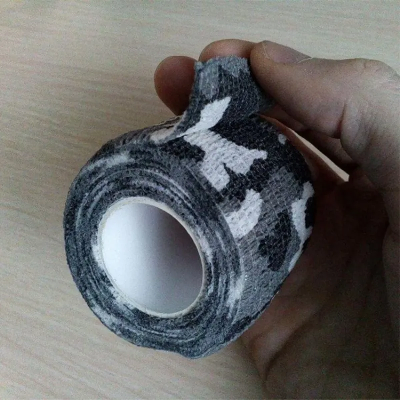 Camouflage Tape Camouflage Hunting Accessories 5cm x 4.5m Army Camo Outdoor Hunting Shooting Blind Wrap Camouflage Stealth Tape Waterproof Wrap Durable Self-adhesive Bandage