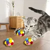 1pcs Cat Toys Balls with Bells , Color Cat Pom Pom Balls,Tinsel Sparkle Balls,Interactive Toy for Indoor Cats Kitten 5