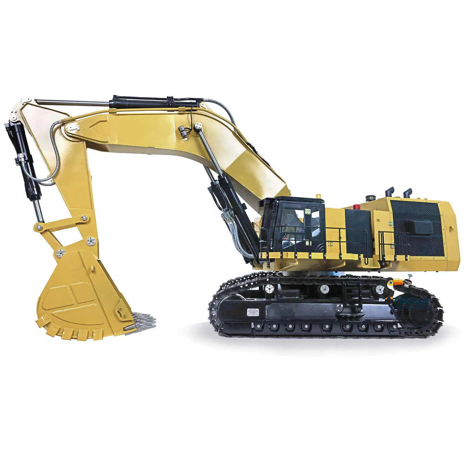 1/14 Hydraulic RC Excavator 6015B Metal Remote Control Heavy Duty Construction Diggers Light Sound Model Toy THZH1546 3