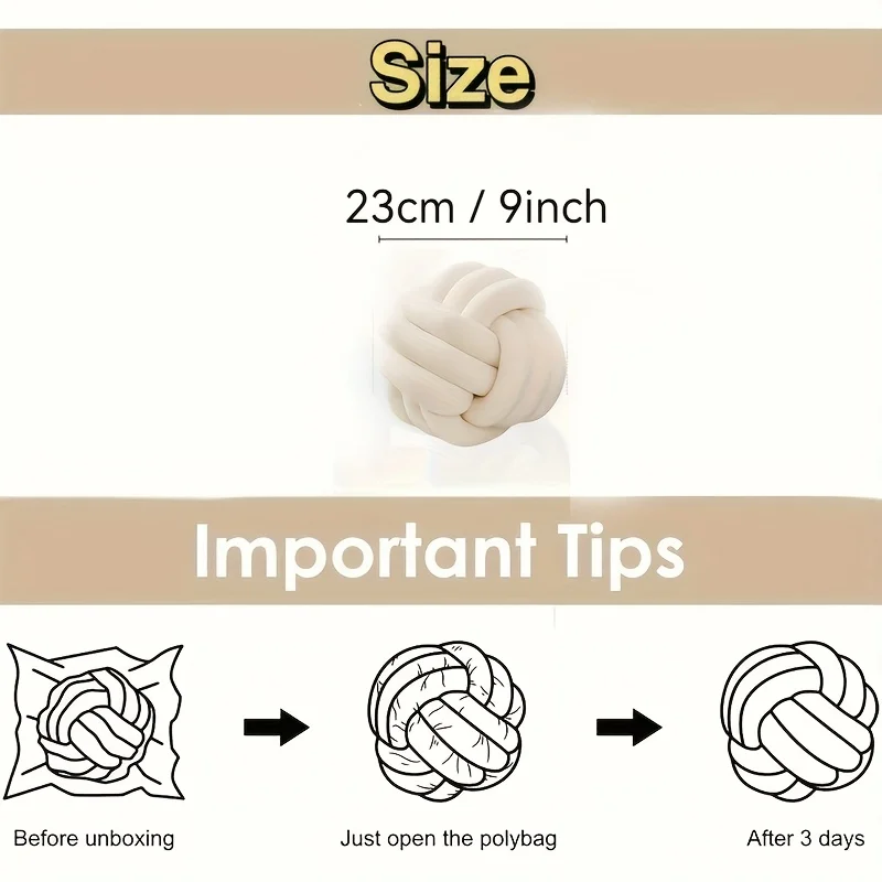 Knotted Ball Throw Pillow 2