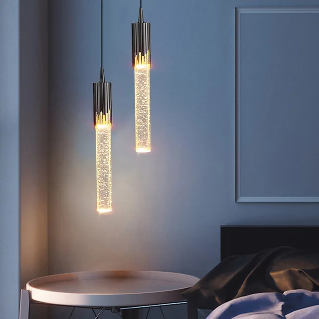 Luxo moderno Cristal Lâmpadas Pingente, Home Decor, Cabeceira Pendurado Luz, Sala De Estar, Cozinha, Quarto Lustre De Teto 6