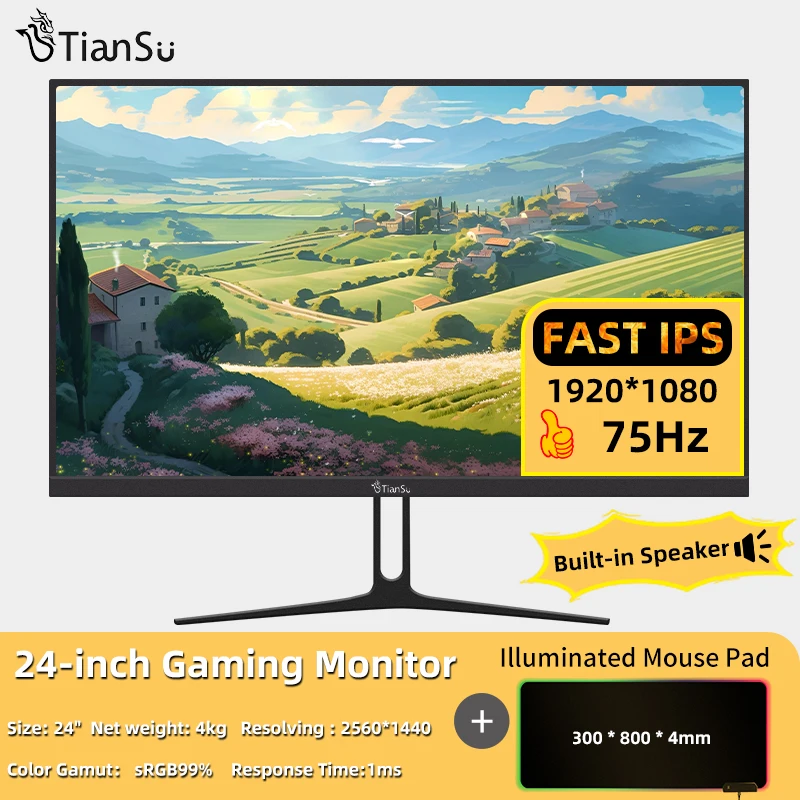 TIANSU 22 24 Inch Monitor 75hz Computer Monitor for Pc IPS FHD 1920 tiansu-22-24-inch-monitor-75hz-computer-monitor-for-pc-ips-fhd-1920