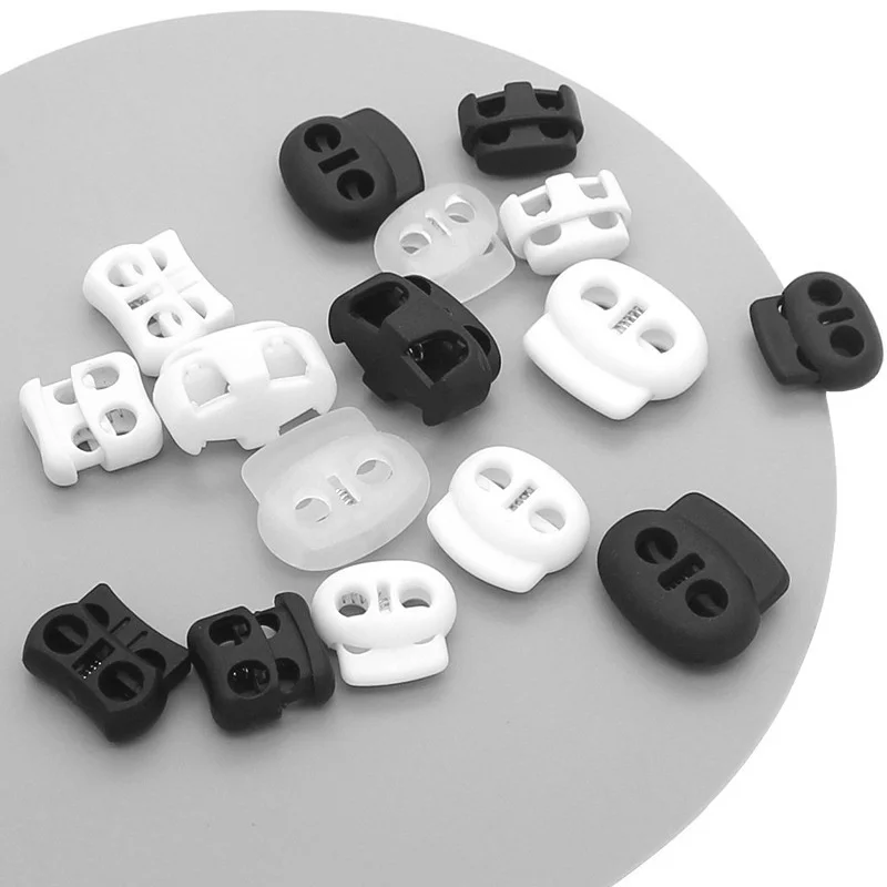 12pcs Plastic Cord Lock Stopper for Drawstring Elastic