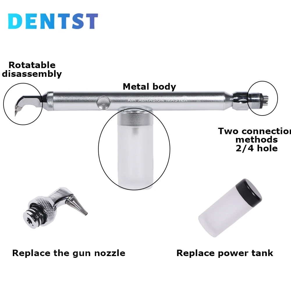 Dental Aluminium oxid Sands trahl pistole Loch Luft abrieb Master Oxid Micro Blaster mit Wassers prüh schnitts telle Denti stry tools