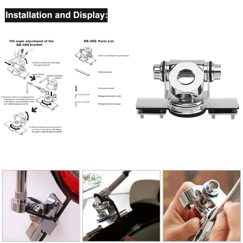 RB-400 차량용 무전기 액세서리용 모바일 무전기 안테나 마운트 클립 브래킷
